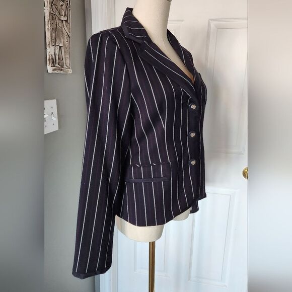 XXI Pinstripe Blazer - Sz Small - Picture 6 of 10